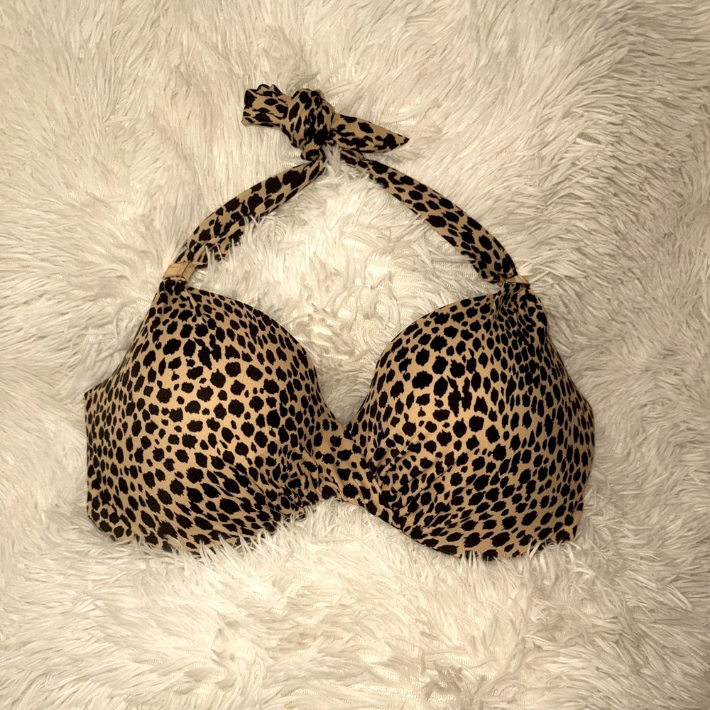 VS Unforgettable Demi Bust Cheetah Bikini Top
